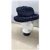 Image 3 : Vintage Ladies' Hat Collection with Navy Blue Eatons Hat, Hat Box and More
