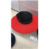 Image 6 : Vintage Ladies' Hat Collection with Navy Blue Eatons Hat, Hat Box and More