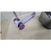Image 5 : Purple Children's Three-Wheel Kick Scooter and Baxter & Bella Small Pet Bed