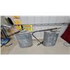 Image 1 : Two Vintage Galvanized Metal Back Pack Fire Sprayers