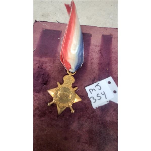 British World War I 1914-15 Star Medal with Ribbon