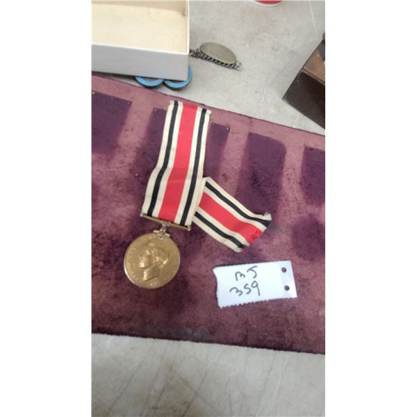 King George VI Special Constabulary Long Service Medal with Ribbon