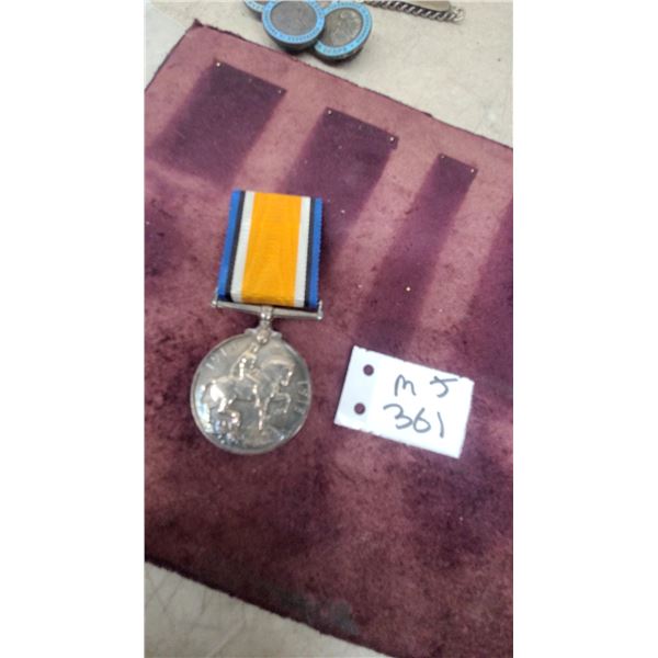 British War Medal 1914-1918 with King George V Portrait and Ribbon