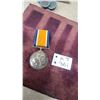 Image 1 : British War Medal 1914-1918 with King George V Portrait and Ribbon