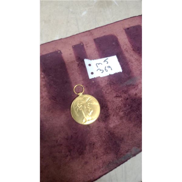 British Victory Medal World War I Bronze Medallion with Suspension Ring