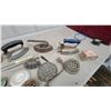 Image 2 : Vintage Moulin-Légumes Food Mill, Sad Irons, Flower Frogs, and More