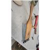 Image 2 : Vintage Fiber Arts Tools Including Wool Carders, Weaving Shuttles, Sickle, Berry Picker, and More
