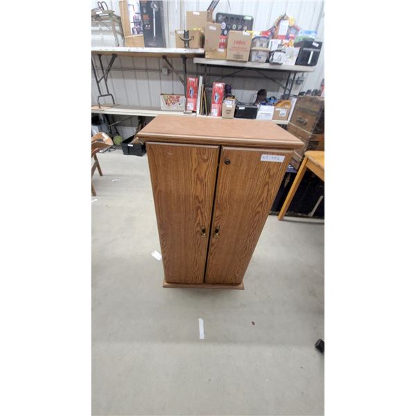 VHS/CD Cabinet with Double Doors and Interior Shelves41 X 24 x 13"