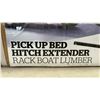 Image 2 : Pick up Truck Bed Hitch Extension Rack in Black, 88 x 33.5 x 11.5 Cm