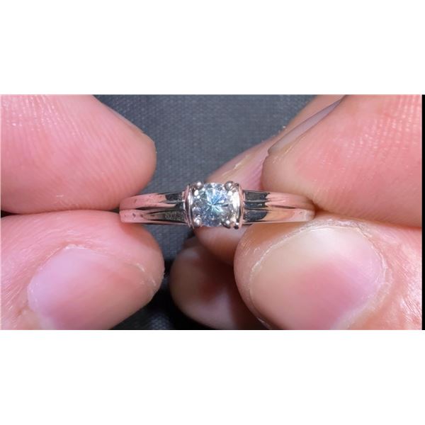 1.52 ct Certified Silver Tanzanite gemstone Ring ($990 Appraisal)
