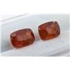 Image 2 : 5.32 ct Certified Spessartite Garnet gemstone Pair ($5,000 Appraisal)