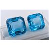 Image 1 : 53.36 ct Certified Royal Blue Topaz gemstone Pair ($10,600 Appraisal)
