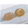 Image 2 : 6.83 ct Certified Kashmir Yellow Sapphire gemstone Pair ($6,800 Appraisal)