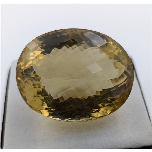 106.71 ct Certified Lemon Quartz gemstone ($18,100 Appraisal)