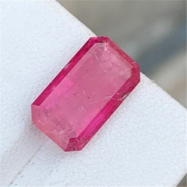 4.85 ct Certified Rubellite Tourmaline gemstone ($4,607 Appraisal)