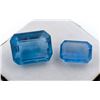 Image 1 : 42.69 ct Certified Metallic Blue Fluorite gemstone Pair ($10,672 Appraisal)