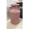 Image 4 : Vintage Crescent Creamery Painted Metal Milk Can with Lid