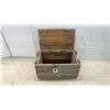 Image 7 : Wooden 81mm Mortar Shell Ammunition Crate, 9 3/4" x 18 x 10
