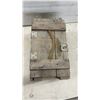Image 8 : Wooden 81mm Mortar Shell Ammunition Crate, 9 3/4" x 18 x 10
