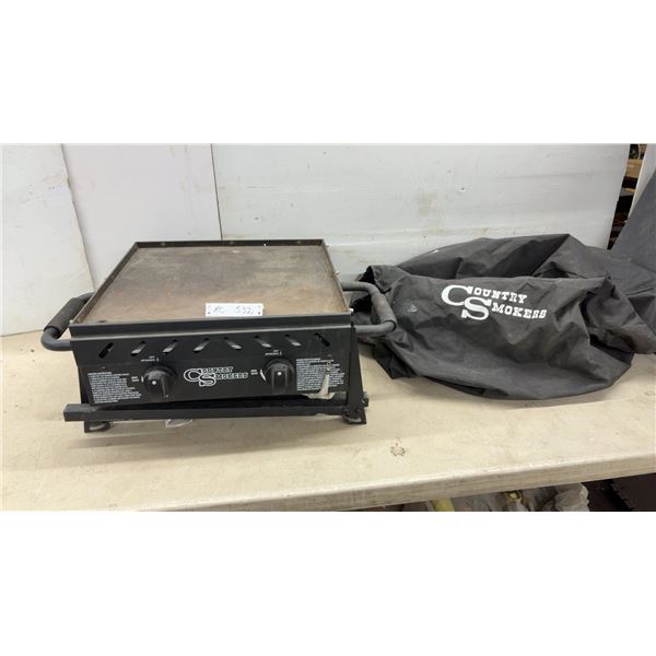 Country Smokers Portable Gas Griddle with Cover