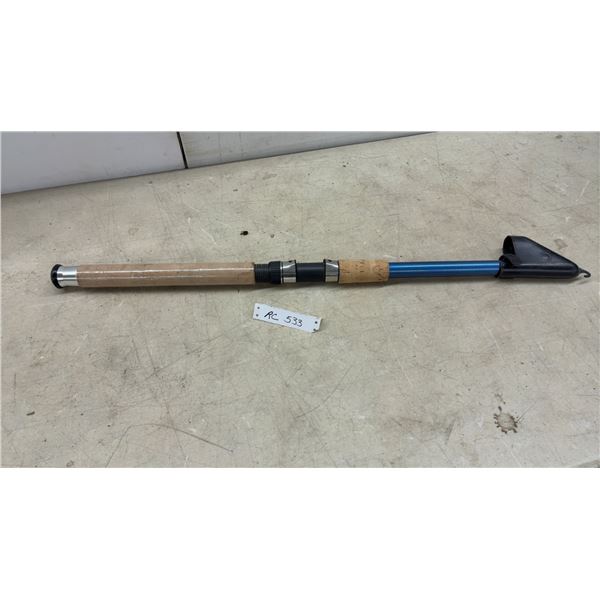 Telescopic Fishing Rod with Cork Handle and Protective Tip Cover, 189" End to End