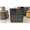 Image 7 : Four-Drawer Sliding Desk with and Glass Top, 30 x 22 x 27"