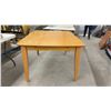 Image 2 : Dining Table 41 1/2 x 53 1/2" with Underside Leaf 17"
