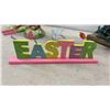 Image 4 : Easter Bunny Figurines, Tallest 24" Happy Easter Sign, Wooden Reindeer with Lights 36" Tall