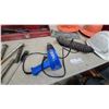 Image 4 : Heat Gun, Hard Hats, Red Metal Toolbox, Tube Cleaning Brushes, Rope, Bolts, and More