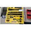 Image 3 : Stanley Mechanics Tool Set with Impact Sockets, Hex Keys, Ratchets, and More 1/2" 3/8" 1/4"