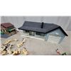 Image 2 : Toy Farm Playset with Buildings, Plastic Animals, Combine Fencing, and More