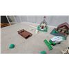 Image 6 : Toy Farm Playset with Buildings, Plastic Animals, Combine Fencing, and More