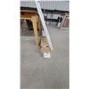 Image 4 : White Metal Bed Frame with Scrollwork Headboard, Footboard, Rails, and Slats 52" Wide