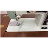 Image 11 : Zenith Vintage Sewing Machine in Wooden Cabinet with Fold-Out Extension