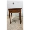 Image 13 : Zenith Vintage Sewing Machine in Wooden Cabinet with Fold-Out Extension