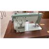 Image 5 : Zenith Vintage Sewing Machine in Wooden Cabinet with Fold-Out Extension