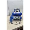 Image 1 : Campbell Hausfeld 100 PSI Portable Twin Tank Air Compressor with Coil Hose