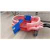Image 4 : Little Tikes Deluxe Plastic Pull Wagon with Cup Holders