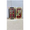 Image 1 : Pair of Peruvian Tumi and Llama Brass Relief Wall Art Plaques with Turquoise Accents 18 C 10"