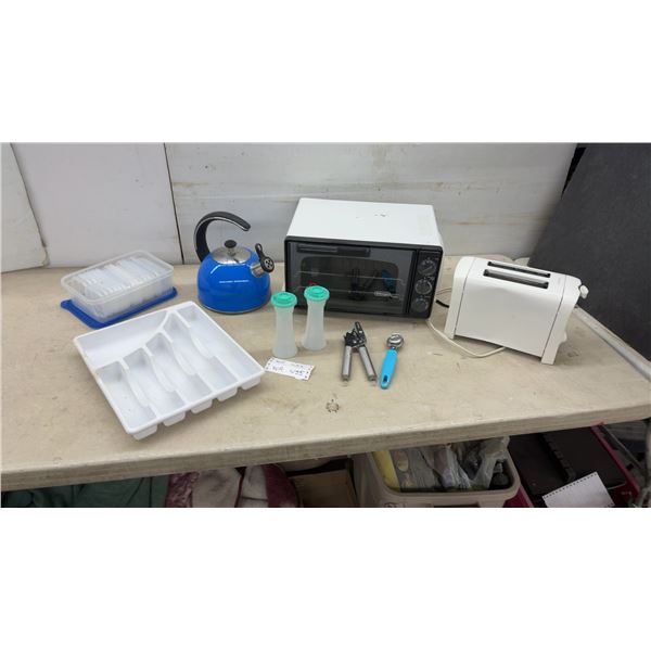 DeLonghi Fan Convection Toaster Oven, Two-Slice Toaster, Tea Kettle, and More