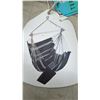Image 6 : Casaideas Terraza Hanging Hammock Chair with Pocket, 100 Cm X 130 Cm