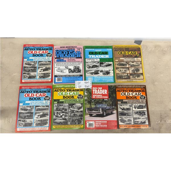 Canadian Auto Trader Old Car Book Magazines, 1982-1986, and More