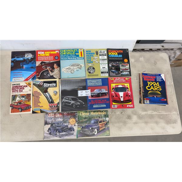 Collection of Vintage Automotive Magazines, Manuals, and Catalogs, 1970s-2000s, and More