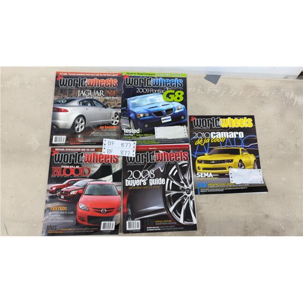 World of Wheels Canada's Auto Magazine, Five Issues, 2008–2009