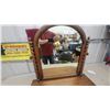 Image 3 : Antique Victorian Walnut Dresser Mirror with Barley Twist Columns and Drawer 26 x 29"