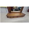 Image 4 : Antique Victorian Walnut Dresser Mirror with Barley Twist Columns and Drawer 26 x 29"
