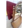 Image 5 : Antique Victorian Walnut Dresser Mirror with Barley Twist Columns and Drawer 26 x 29"