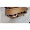 Image 6 : Antique Victorian Walnut Dresser Mirror with Barley Twist Columns and Drawer 26 x 29"