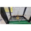 Image 2 : Antique Brass Analytical Balance Scale in Glass and Wood Display Case 18 x 17 x 9"