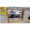 Image 1 : Corvette 25th Anniversary Commemorative Mirror in Wood Frame 18 x 24"